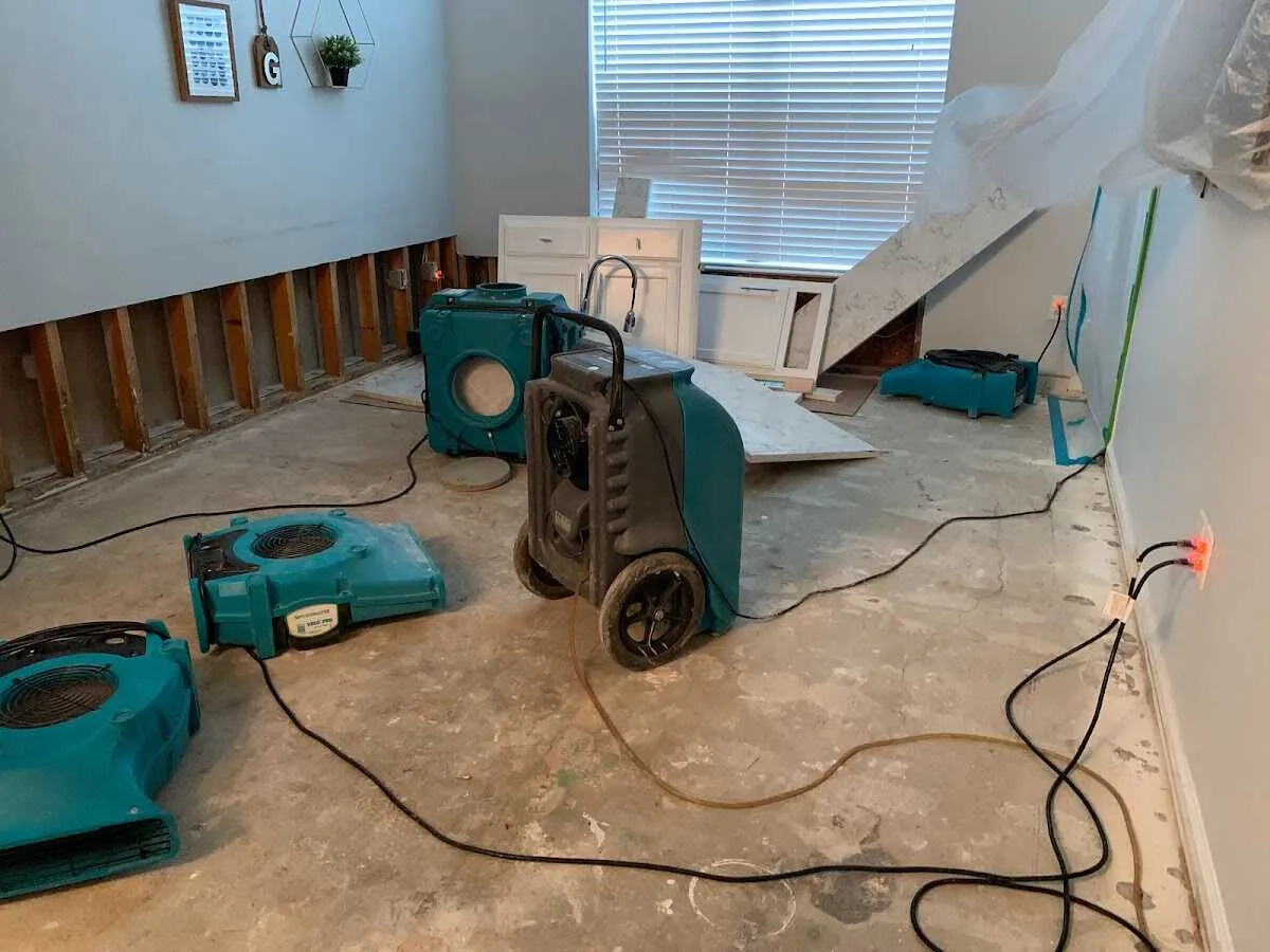 Dehumidifier in flood-cut room for Water Extraction & Removal in Upper Hanover